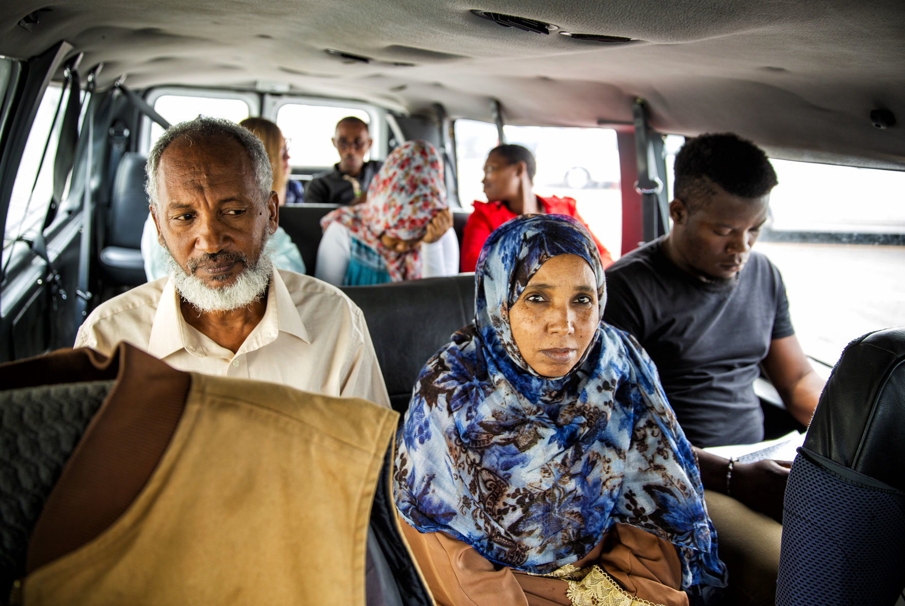 Refugee Center bus